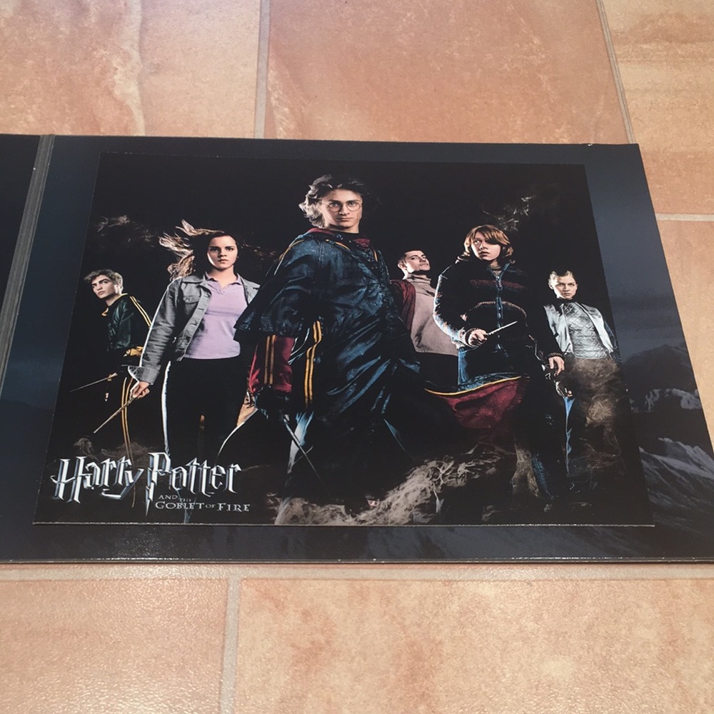 NWOT Warner Bros Harry Potter Goblet of Fire Collectible Movie Lithograph Merch